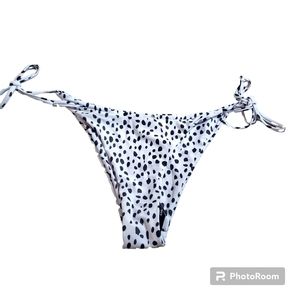 Zaful Black and White Animal print Bikini Bottom Size 8